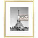 upsimples 16x20 Picture Frame, Wall Decor Poster Frames, Gold 1 Pack