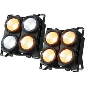Betopper LC500 4x100W Stage Spotlight,2 in 1 COB Led Par Can Light-2 Packs