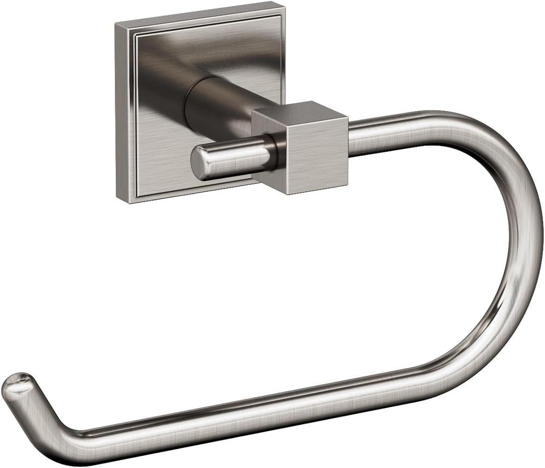 Amerock BH36071G10 | Brushed Nickel Single Post Toilet Paper Holder | 6-5/16 in. Length Toilet Tissue Holder | Appoint | Bath Tissue Holder | Bathroom Hardware | Bath Accessories