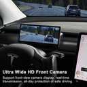 Upgraded Head Up Display for Tesla Model Y Juniper 2025+, 8.9 Touch Screen Instrument Cluster with CarPlay & Android Auto Real-Time Vehicle Info Display