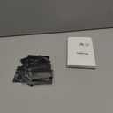 Patelai Blank Metal Business Cards Thickness 0.8 mm Metal Laser Engraving Cards for House Office Customer DIY Gift Plate Invitations, 86 x 54 Mm, Black(50 Pcs)