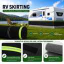 Camper Skirt for Travel Trailer, RV Skirting for Winter 5th Wheel, 65ft Length 3ft Hight