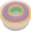 Cookie Cutter Set - 6 PCS Perfect for Baking Unique Flower, Round, and Circle Cookies