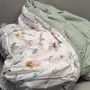 Bedsure Comforter Set Full Size - Cute Floral Bedding Comforter Set, 3 Pieces, 1 Soft White Botanical Flowers Comforter and Pillow Shams