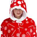 Adult Funny Halloween Costumes Christmas Onesie One Piece Pajamas for Women Men Holiday Jumpsuit Outfit Sleepwear (L)
