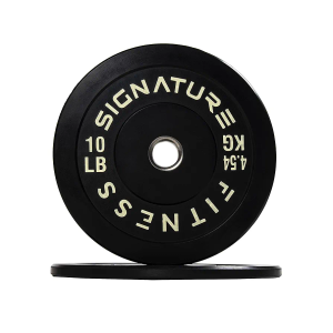 Olympic Bumper Plates, 2" Weight Plates for Strength Training & Weightlifting, Pairs, Sets or Sets with 7FT Barbell, Multiple Options, 10 lbs