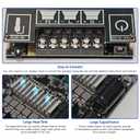 Bluetooth 5.1 Audio Stereo Amplifier Board,200W HiFi 2.1 Channel Mini Subwoofer Power Amp Module with Treble & Bass Control,DC 12-24 V, Audio Amp Board for Home DIY Wireless Speaker