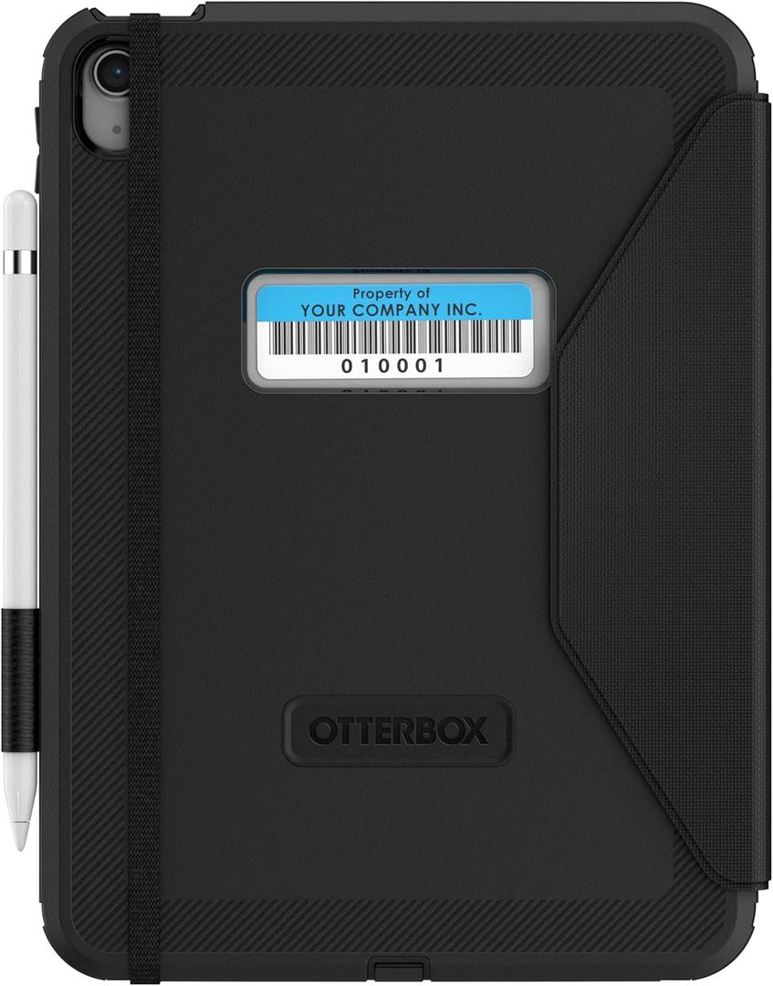 OtterBox Defender for Business Folio Accessory (Folio ONLY) for iPad (A16) & iPad 10th Gen - Black (Non-Retail Packaging)