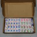 Pink American Mahjong Set 166 Mahjong Tiles 1.2-inch American Mahjong Game Set : Toys & Games