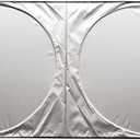 Tyenaza Car Windshield Sunshade, Double Circle Sun Visor for UV Heat Protection Premium Silver-Coated Material Universal Size Easy Clip On Installation Auto Interior Accessories