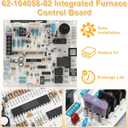 New Upgrade 62-104058-02 Integrated Furnace Control Board Replacement for Rheem Furnace R801P-MSA, R801P-ZSA, R801S-MSA, and R801S-MS Gas Furnaces