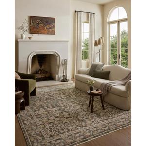 Loloi Clarisse Collection CLS-05 Olive/Multi 7'-10" x 10'-2" Fringe Area Rug