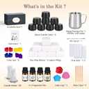 Candle Making Kit for Adults - DIY Scented Candles Making Supplies with Soy Wax,Wax Melter, Essential Oils, Color Dyes, Wicks Sticker, Candle Tins - Full Candle Making Set - Perfect Home Decoration (multicolour)