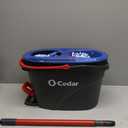 O-Cedar RinseClean Spin Mop & Bucket System + 1 Extra Mop Head | Clean with Clean Water | Removes 99% of Bacteria