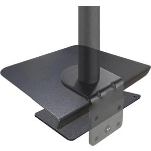 Steel Monitor Mount Reinforcement PlateMonitor Arm Reinforcement Plate for Fragile Tabletop, Monitor Mount Reinforcement Plate Fits Most Monitor Stand C Clamp Installation (Black-2)