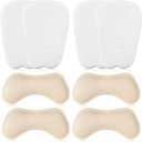 4 Pairs Shoe Tongue Pads 4 Pairs Shoe Heel Pads Heel Cushions for Womens Shoes Prevent Heels Slip Non Slip Cushion Inserts