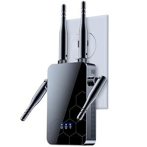 2025 WiFi Extender Internet Booster, Long Range Repeater Wireless Routers Amplifier, Mesh Wi-Fi 80% Faster, Broader Than Ever, Supports More Network Devices at Home, 1 Tap Setup