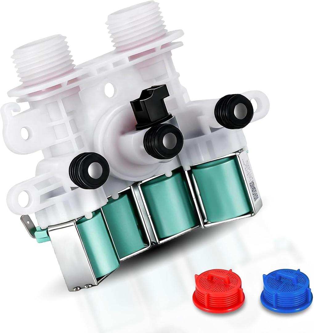 MVWB835DW4 MVWB755DW0 MVWB765FC2 MVWB765FC3 MVWB765FW2 MVWB765FW3 MVW8230HC0 Washer Water Inlet Valve Fit for May-tag Bra-vos XL MVWB766FW1 MVWB765FW0 MVWB865GW0 MVWB855DC2 MVWB835DW3 MVWB835DW0