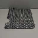 AWOKE Large Silicone Sink Protectors for Kitchen Sink, 30" x 16" Rear Drain Hole, Sink Mat for Bottom of Farmhouse Kitchen Stainless Steel Sinks, Raised Feet/Heat Resistant/Non-slip (Gray)