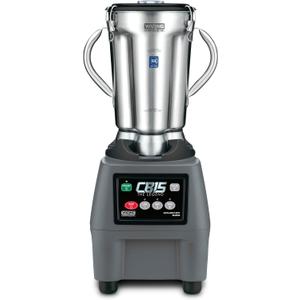 Waring Commercial CB15 Ultra Heavy Duty 3.75 HP Blender, Electric Touchpad Controls with Stainless Steel 1 Gallon Container, 120V, 5-15 Phase Plug,Black