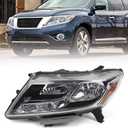 Huray Halogen Headlight Assembly Fit for Nissan Pathfinder 2013 2014 2015 2016 LH OE Factory LED DRL Projector Headlamp w/o Bulbs Replacement Left Driver Side