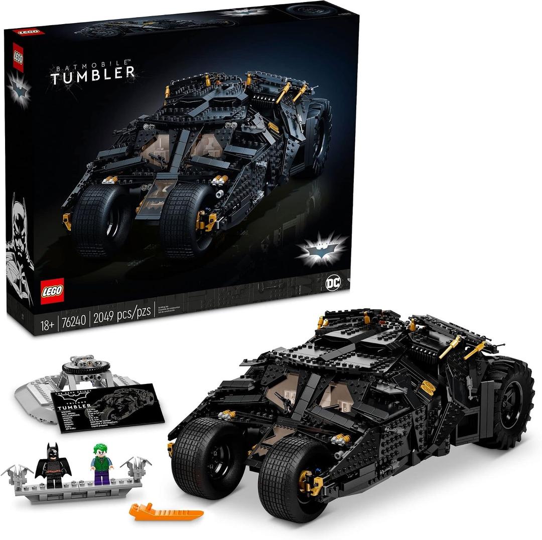 LEGO DC Batman Batmobile Tumbler, Iconic Model Car from The Dark Knight Trilogy, Building Set for Adults, Collectible Gift Idea for Build and Display, 76240, 2049