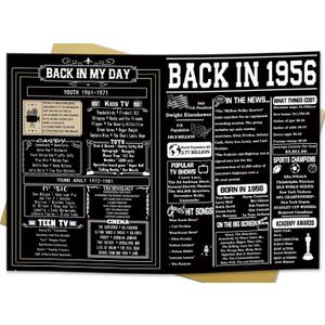 4 x Asmallgf Happy 70th Birthday Gift for Woman Man, Best Card for 70 Year Old Mom Dad Grandpa Granny, 70 Husband Wife Birthday Decorations, Gifts for Him Her