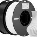 Creality 3D Printer Filament, 3D Printing Filament Tougher and Stronger, Accuracy +/- 0.02mm, 2kg, White, Black