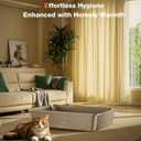 Stainless Steel Litter Box, Metal Cat Litter Box with High Sides, Odor-Free, Non-Stick, Easy to Clean, 17.5"13.6"5.9", Ideal Size for Small to Medium Cats, Litter Tray