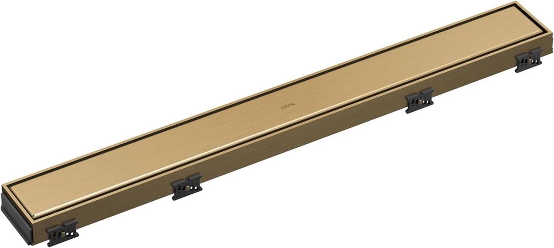 Delta Faucet 24-Inch Reversible Linear Shower Drain Trim in Champagne Bronze