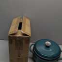 Lodge 4.5 Quart Enameled Cast Iron Dutch Oven with Lid  Dual Handles  Oven Safe up to 500 F or on Stovetop - Use to Marinate, Cook, Bake, Refrigerate and Serve  Lagoon