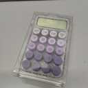 Mr. Pen- Mechanical Switch Calculator, 10 Digits, Purple Calculator, Transparent Body, Large LCD Display