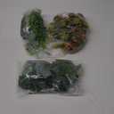 Hamiledyi 5 Pcs Reptile Plants Terrarium Hanging Fake Plant Leaves, Bearded Dragon Tank Accessories, Habitat Decor for Snake Leopard Gecko Lizard Chameleon Spider Turtle (Style 3)