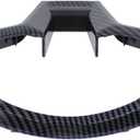 Steering Wheel Trim Cover Carbon Fiber Style for Mercedes C250 C350 C63 AMG E63 AMG 2012-15, C300 2012-14, CLA250 CLA45 AMG 2014-19, E250 E63 AMG S 2014-16, E350 2012-16, E400 2013-17, E550