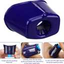 Jutom 2 Pcs Eye Drop Guide Dispenser Portable Reusable Eye Dropper Tool for Elderly, Blue Assist Device Helper Wash Cup Dispenser Aids for Bottles