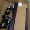 Universal Floor TV Stand Base for 32-75 Inch TVs up to 110 Lbs with Swivel Height Adjustable Mount, Black Tempered Glass Base for Media Storage and Space Saving