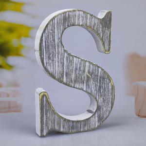 8 Inch Wood Letters Unfinished Rustic Wood Letters for Wall Decor Decorative Standing Letters Slices Sign Board Decoration for Craft Home Party Projects (S)