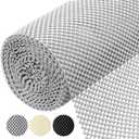BALEINE Cabinet Liner, Drawer and Shelf Liner for Kitchen Cabinets Non-Adhesive, Non-Slip Protect Desks, Cupboard, Drawers, Shelves, Tableware (12 in x 20 Ft, Gray)