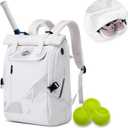 UMGG Tennis Bag Tennis Backpack for Women Men Holds 2 Rackets with Shoe Compartment, Large Pickleball Backpack Hold Tennis Racket, Pickleball Paddles, Badminton Racquet, 11.4 x 7.9 x 18.1 inches