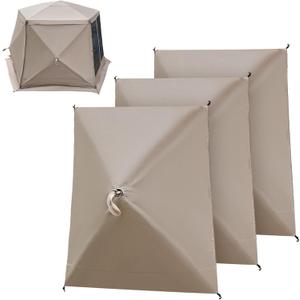 EVER ADVANCED Wind Panels for Pop up Gazebos, Rain Proof Screen Panels, 2000mm Water Resistant Screen Room Panel, Wind Proof Screen Panels, Three Pack