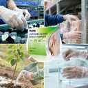 2 x 100 Pcs Disposable Food Prep Gloves, Clear Polyethylene, Lightweight Textured Grip, For Food Service, Kitchen Cooking, Baking, Grilling, Serving & Restaurants