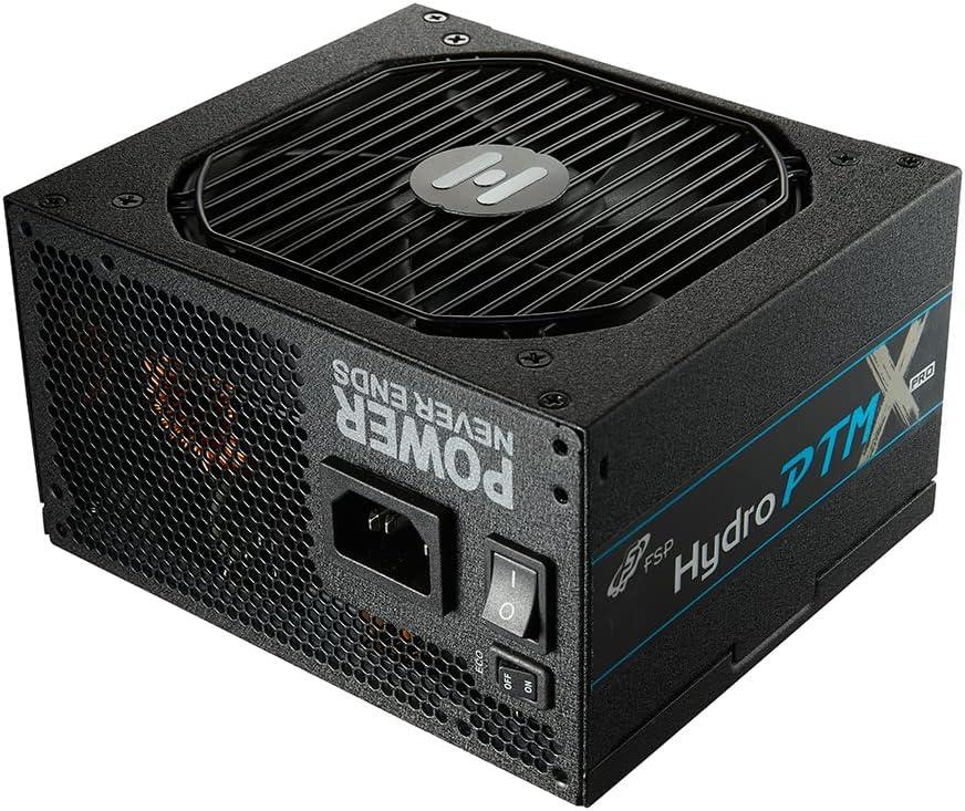 FSP Hydro PTM X PRO 850W Power Supply, 80 Plus Platinum, ATX 3.0 PCIe 5.0 Full Modular, (HPT3-850M-GEN5)