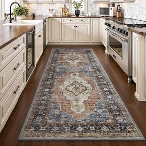 2x6 ft Kitchen Runner Rug for Hallways Non Slip Washable Hallway Runner Rug Bedroom Runners Entryway Laundry Room Rugs Dresser Runners Long Navy Blue Rust 2x6 ft Kitchen Runner Rug for Hallways Non Slip Washable Hallway Runner Rug Bedroom Runners Entryway Laundry Room Rugs Dresser Runners Long Navy Blue Rust