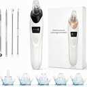 Blackhead Remover for Face, 9-in-1 Pore Vacuum Kit with 5 Probes & 4 Pimple Extractor Tools, Facial Pore Cleaner Vacuum for Nose, Professional Blackhead Suction Tool for Men & Women (Black)