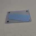 MOSISO Compatible with MacBook Air 13 inch Case 2025 2024 2023 2022 M4 A3240 M3 A3113 M2 A2681, 100% Match Official Color, Slim Hard Case&Keyboard Cover&Screen Film for MacBook Air 13.6, Sky Blue Clear