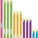 GripStic 12pc Assorted Bag Clips. Durable and reusable chip clips seal food bags air tight. Set includes: (2) 5" Blue, (3) 7.25" Purple, (3) 8.75" Orange, (3) 11.25" Green, (1) 13" Pink.