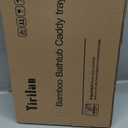 Premium Bathtub Tray - Expandable Bamboo Wooden Bath Trays for Bathub - Bath Tub Table Tray for Bathtub/Tub,Adjustable Size, Fits Most Tubs