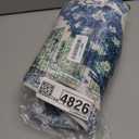 Uphome Boho Bathroom Rugs Blue Vintage Non-Slip Bath Rug Oriental Soft Machine Washable Bathroom Mat Cute Tribal Floral Bath Mats for Bathroom Decor for Sink Shower Toilet, 20x31 inch