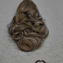 REECHO Ponytail Extension, 20 Claw Clip Ponytail Extension Curly Clip in Ponytail Long Pony Tails Hair Extensions for Women Fluffy Natural Looking Synthetic Hairpiece, Medium Blonde with Highlights