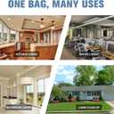 15-18 Gallon Drawstring Trash Bags - (102 Count) Ultra Large Trash Can Liners, Heavy Duty Strong White Plastic Garbage Bags for Home Kitchen Office Lawn Commercial